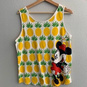 Minnie Mouse Pineapple tank top Size Large